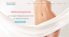 Desktop Screenshot of clinicacolombianaobesidad.com